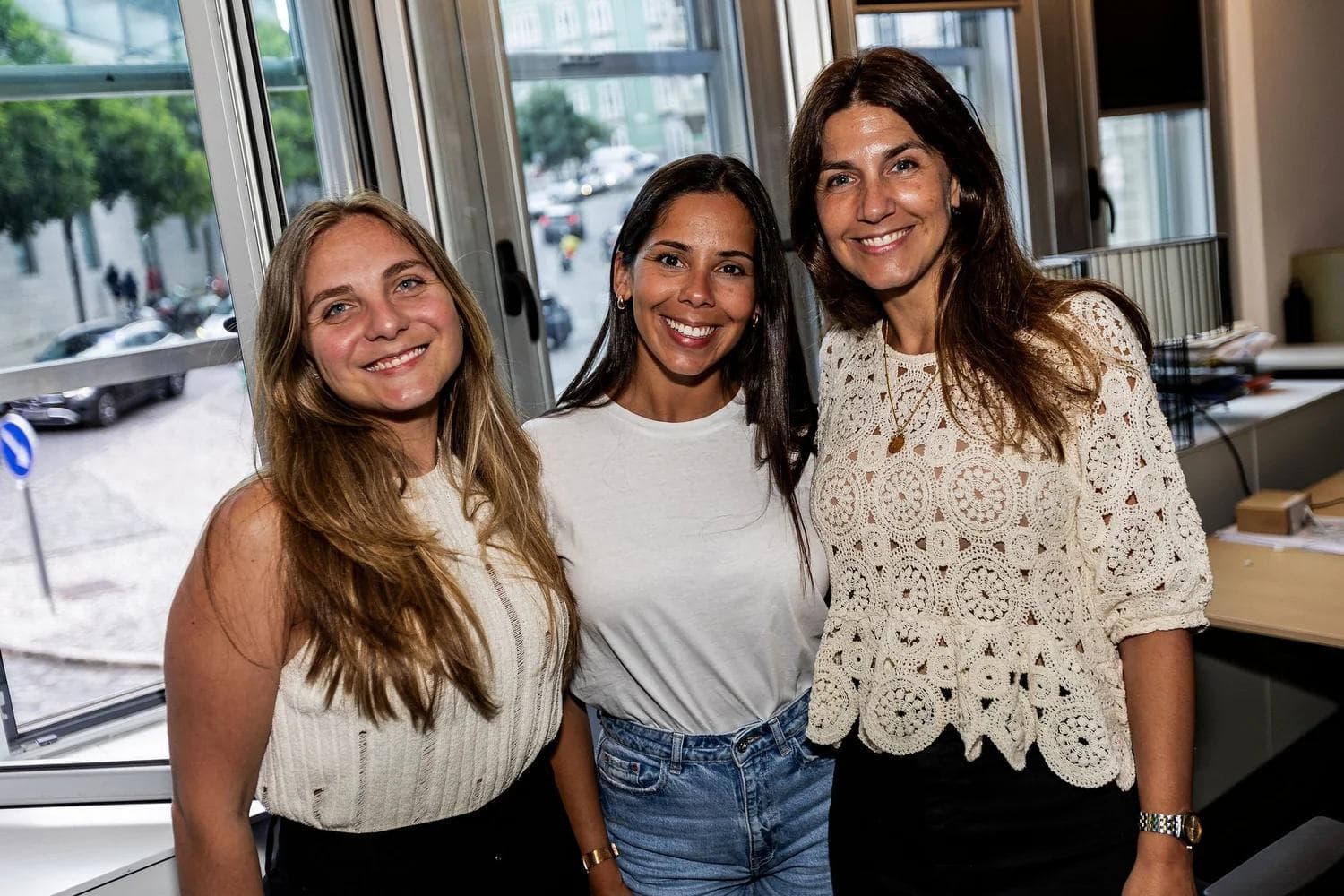Three Velv team members standing together